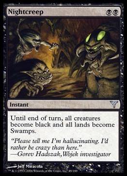 Magic the Gathering: Dissension (Base Set) card 49 Nightcreep