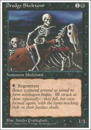 Magic the Gathering: 4th Edition (Base Set) card 133 Drudge Skeletons