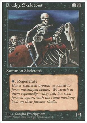 Magic the Gathering: 4th Edition (Base Set) card 133 Drudge Skeletons