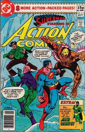 Action Comics (1938) issue 511-B UK Price Cover