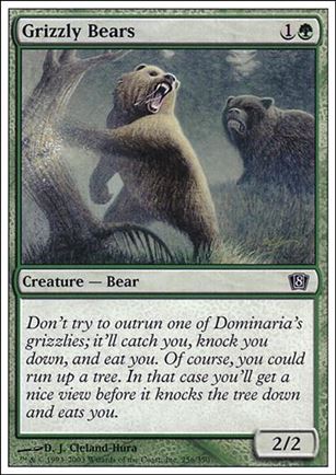 Magic the Gathering: 8th Edition (Base Set) card 256 Grizzly Bears