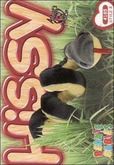 Beanie Babies Series 3 (Artist Proof Parallel Base Set) card 95 Hissy