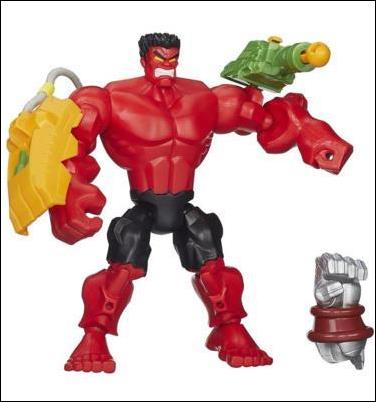 Marvel Super Hero Mashers (Deluxe) figure 7-B Red Hulk (Loose)
