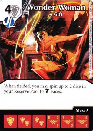 DC Comics Dice Masters Justice card 62 Wonder Woman: A Gift