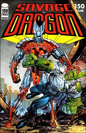 Savage Dragon (1993) issue 150 Red Logo Cover
