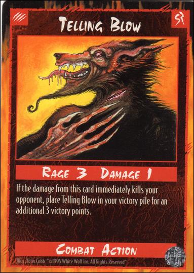 Rage Limited (Base Set) card 276 Telling Blow
