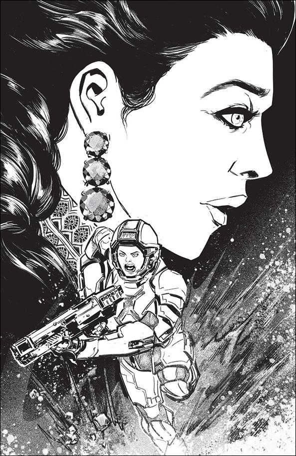 Expanse issue 3-D Priscilla Petraites 1:25 Black & White Cover