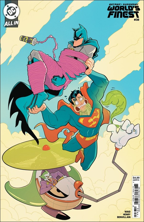 Batman/Superman: World's Finest issue 38-D Ted Brandt April Fools Cardstock Cover