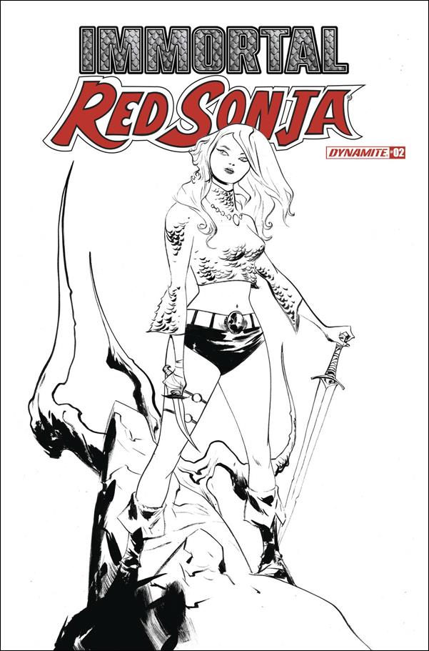 Immortal Red Sonja issue 1-O Jae Lee 1:11 Black & White Cover