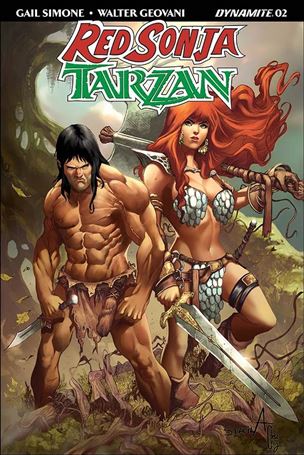 Red Sonja / Tarzan issue 2-C Sergio Davila Cover