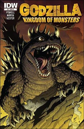 Godzilla: Kingdom of Monsters issue 3-C Matt Frank 1:10 Character Cover