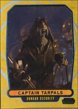 Star Wars Galactic Files (Base Set) card 24 Captain Tarpals Gungan Security