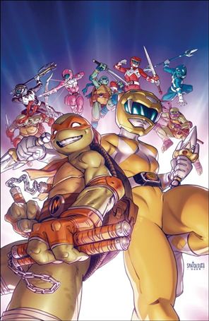 Mighty Morphin Power Rangers / Teenage Mutant Ninja Turtles III issue 1-M Mateus Santolouco Virgin 1:300 Cover