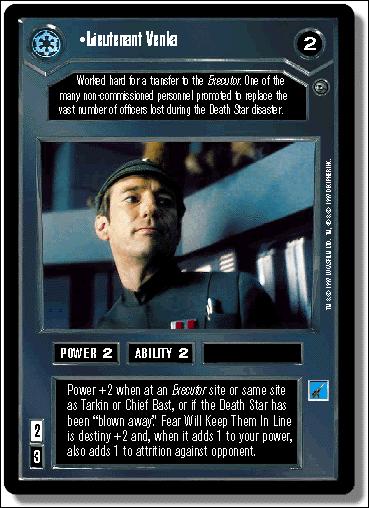 Star Wars: Dagobah Limited (Base Set) card 16 Lieutenant Venka