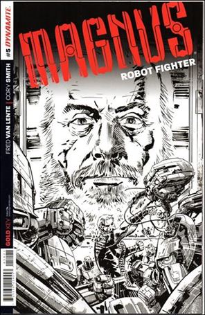Magnus Robot Fighter (2014) issue 5-C Gabriel Hardman 1:10 Black & White Cover