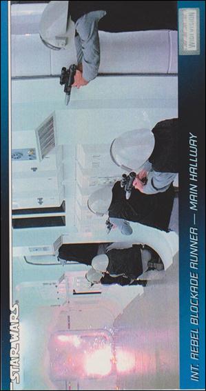 Star Wars Widevision (Base Set) card 5 Int. Rebel Blockade Runner - Main Hallway
