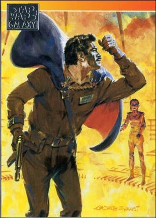 Star Wars Galaxy: Series 1 (Factory Base Set) card 92 George Evans