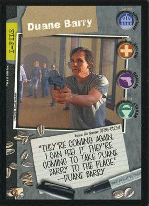 X-Files: Premiere Edition (Base Set) card XF96-0122v1 Duane Barry
