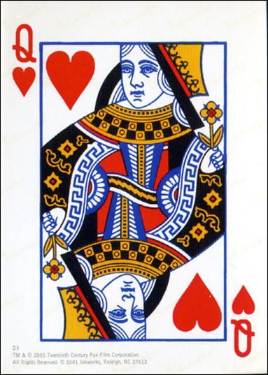 X-Files: Seasons 4 & 5 (Death Card Subset) card D3 Queen of Hearts
