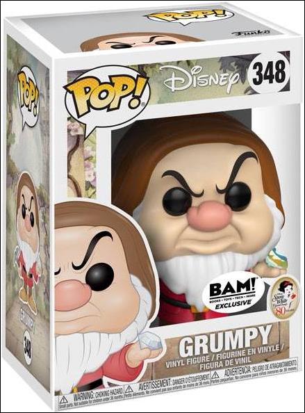 POP! Disney figure 348 Grumpy (w/ Diamond) BAM! Exclusive