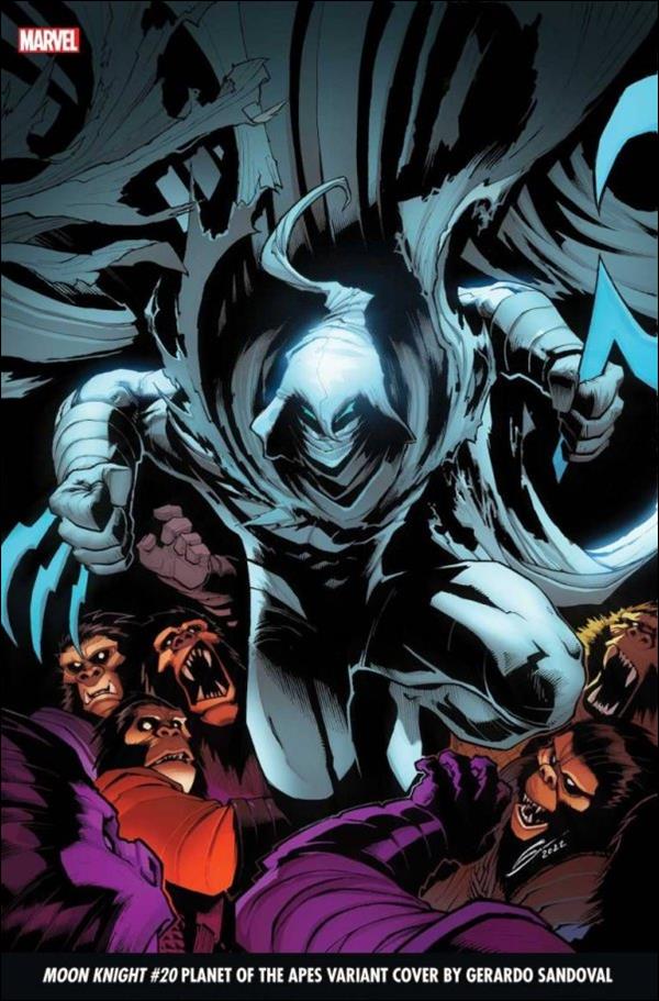 Moon Knight (2021) issue 20-C Gerardo Sandoval Planet of the Apes Cover