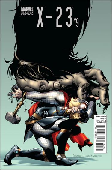 X-23 (2010/11) issue 9-B Chris Stevens 1:15 "Thor Goes Hollywood" Cover