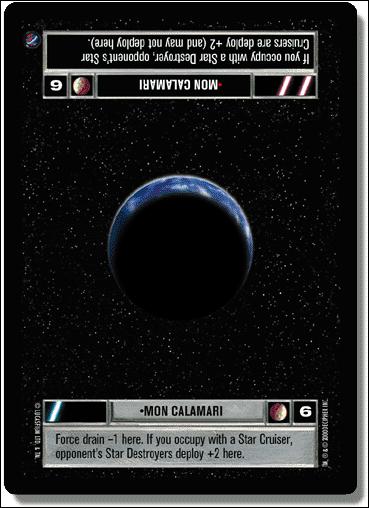 Star Wars: Death Star II Limited (Base Set) card 58 Mon Calamari