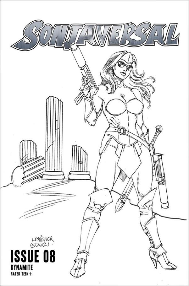 Sonjaversal issue 8-H Joseph Michael Linsner 1:10 Line Art Cover