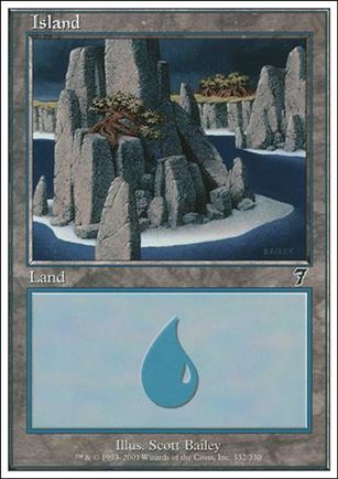 Magic the Gathering: 7th Edition (Base Set) card 332 Island