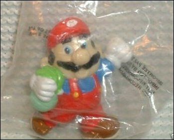 Nintendo Figurines figure 7-B Mario w/grass (Black Hair) (Sunoco Bag)