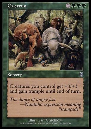 Magic the Gathering: Odyssey (Base Set) card 260 Overrun
