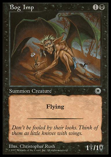 Magic the Gathering: Portal (Base Set) card 81 Bog Imp