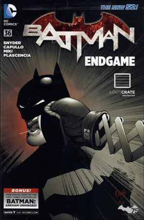 Batman (2011) issue 36-F Polybagged Greg Capullo Loot Crate Cover