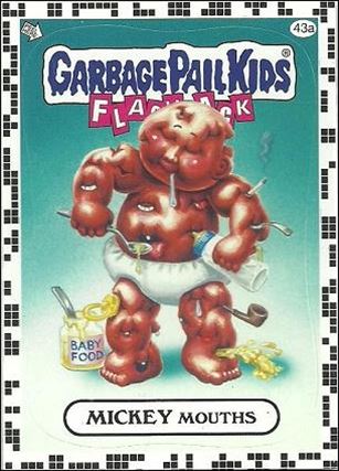 Garbage Pail Kids: Flashback Series 2 (White Border Base Set) card 43a Mickey Mouths