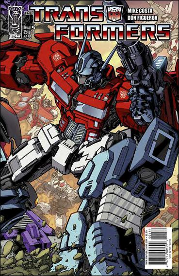 Transformers (2009) issue 6-B Right Side "Optimus Prime" Cover