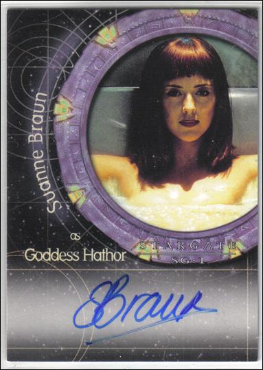 Stargate SG-1: Season 4 (Autograph Subset) card A10 Suanna Braun as Goddess Hathor