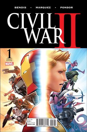 Civil War II issue 1-G David Marquez 1:25 Cover