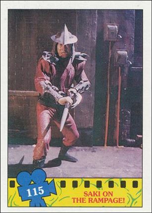 Teenage Mutant Ninja Turtles Movie (Base Set) card 115 Saki on the Rampage!