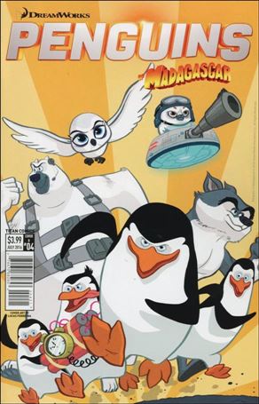 Penguins of Madagascar (2016) issue 4-B Lucas Ferreyra Cover