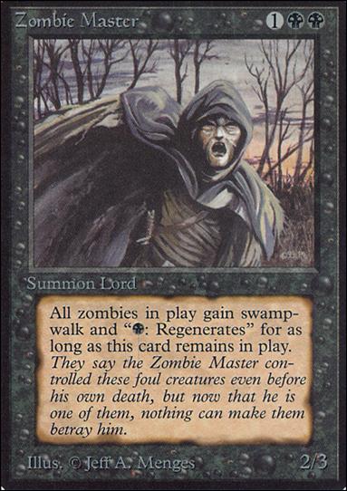 Magic the Gathering: Limited Edition Alpha (Base Set) card 137 Zombie Master