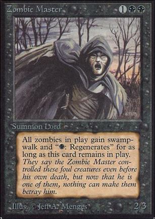 Magic the Gathering: Limited Edition Alpha (Base Set) card 137 Zombie Master