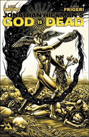 God is Dead issue 33-F Raulo Caceres 1:3 Gilded Cover
