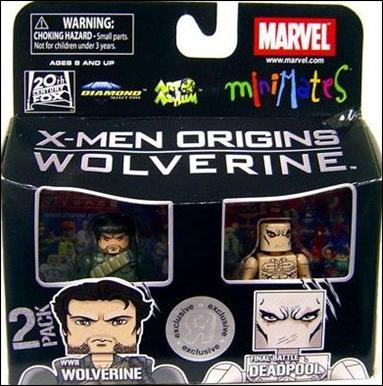 Marvel Minimates (Exclusives) figure 37 WWII Wolverine and Final Battle Deadpool