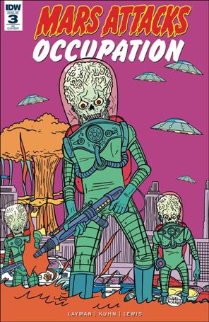 Mars Attacks: Occupation issue 3-C Shaky Kane 1:10 Glow-in-the-Dark Cover