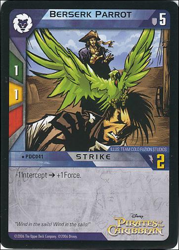 Pirates of the Caribbean - Dead Man's Chest (Base Set) card PDC041 Berserk Parrot