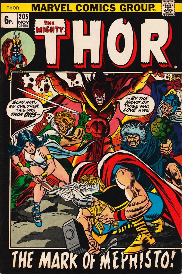 Thor (1966) issue 205-B UK Price Cover