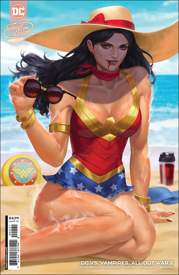 DC vs Vampires: All-Out War issue 2-C Ejikure Swimsuit Cardstock Cover