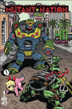 Teenage Mutant Ninja Turtles: Mutant Nation issue 1-D Jim Lawson 40th Anniversary Cover