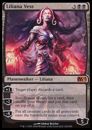 Magic the Gathering: 2011 Core Set (Base Set) card 102 Liliana Vess