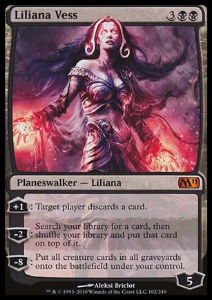 Magic the Gathering: 2011 Core Set (Base Set) card 102 Liliana Vess